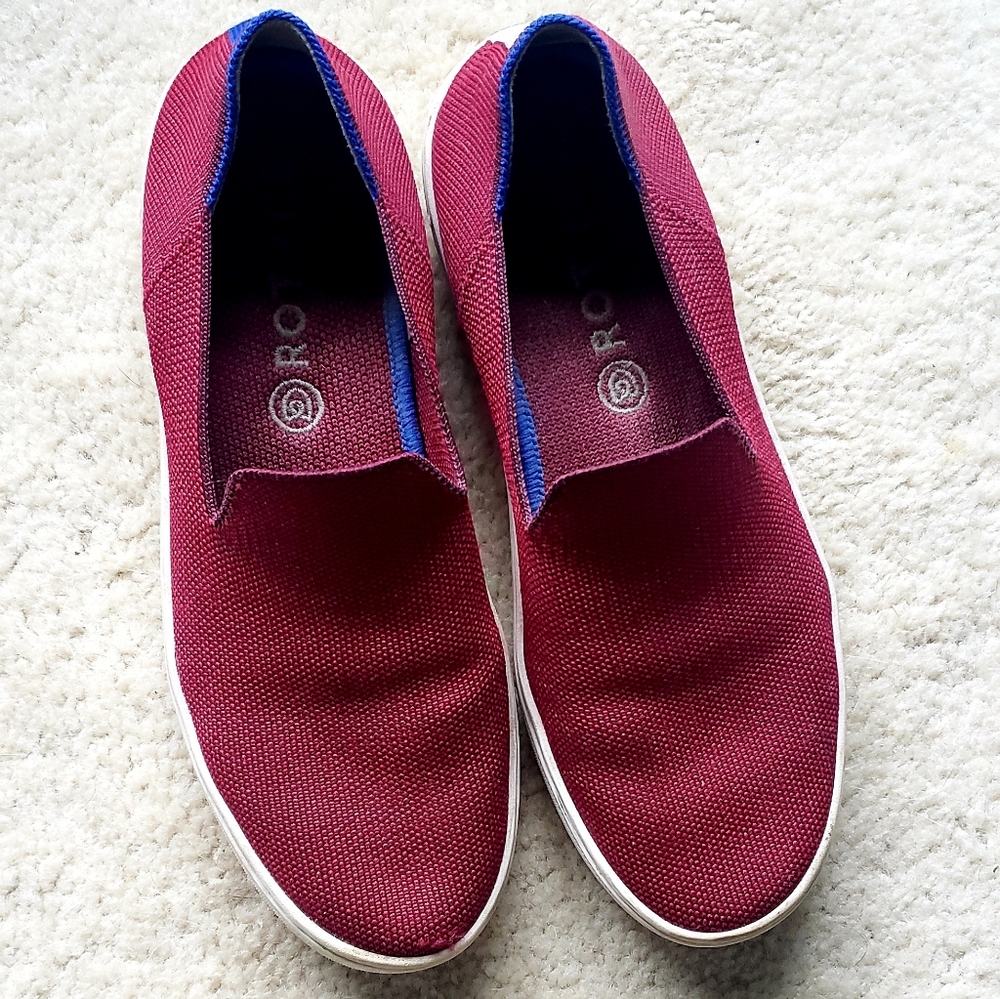 Rothy's Slip On Sneakers - Discontinued Color Maroon